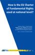 How is the EU Charter of Fundamental Rights used at national level?