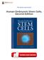 Human Embryonic Stem Cells, Second Edition PDF
