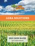 AGRA SOLUTIONS 2015 SEED GUIDE CORN & SOYBEAN PRODUCTS