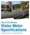 City of Port Moody. Water Meter Specifications