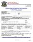 Hazardous Materials Operational Permit Application (Provide two sets of plans - site plan required)