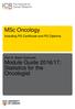 Module Guide 2016/17: Statistics for the Oncologist