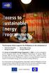 Access to Sustainable Energy Programme