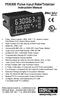 PD6300 Pulse Input Rate/Totalizer Instruction Manual