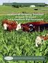 Impact of Grazing Summer Annual Grasses on Livestock Performance