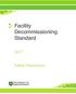 Facility Decommissioning Standard. Safety Resources