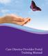 Care Director Provider Portal Training Manual