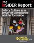 Safety Culture as a Driver of Compliance and Performance