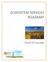 ECOSYSTEM SERVICES ROADMAP. Proof of Concept
