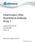 Inflammation (Rat) Quantitative Antibody Array 1