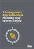 3. Management Apprenticeships Planning your apprenticeship