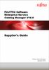 FUJITSU Software Enterprise Service Catalog Manager V16.0. Supplier's Guide