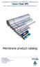 Membrane product catalog