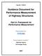 Guidance Document for Performance Measurement of Highway Structures