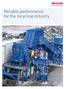 Reliable performance for the recycling industry