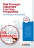 Risk Manager Advanced Learning Programme