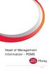 Head of Management Information - POMS