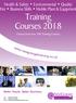 Training Courses 2018