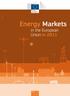 ISSN Energy Markets. in the European Union in Energy