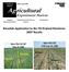 Ag ricultural. Experiment Station. Biosolids Application to No-Till Dryland Rotations: 2007 Results. Technical Report.