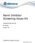 Renin Inhibitor Screening Assay Kit