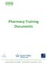 Pharmacy Training Documents