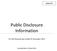 Public Disclosure Information