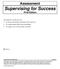 Supervising for Success First Edition