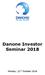 Danone Investor Seminar 2018