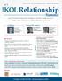 KOL Relationship. Cross-Functional Collaborative Strategies to Identify, Engage and Grow Thought Leader Networks in a Highly Regulated Environment