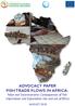 ADVOCACY PAPER FISH TRADE FLOWS IN AFRICA: Value and Socio-economic Consequences of Fish Importation and Exportation into and out of Africa