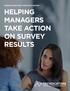 TRENDICATORS BEST PRACTICES REPORT HELPING MANAGERS TAKE ACTION ON SURVEY RESULTS