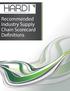 HARDI Recommended Industry Supply Chain Scorecard Definitions for 60 - day industry commentary period 1