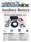 Auxiliary Battery. In Compliance with: NMEDA Guidelines 6, FMVSS/CMVSS 305, SAE J1903. INSTALLATION MANUAL v2.4