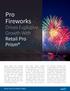 Pro Fireworks. Drives Explosive Growth With Retail Pro Prism RETAIL PRO CUSTOMER STORIES