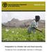 Adaptation to climate risk and food security Evidence from smallholder farmers in Ethiopia
