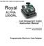 Royal. loooml ALPHA. Cash Management System Instruction Manual. Programmable Electronic Cash Register. Automatic Tax Computation Security features
