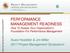 PERFORMANCE MANAGEMENT READINESS How To Assess Your Organization s Foundation For Performance Management