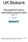 UK Biobank. Occupational history web-based questionnaire. Version Feb 2016