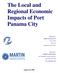 The Local and Regional Economic Impacts of Port Panama City