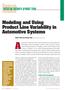 initiating software product lines Modeling and Using Product Line Variability in Automotive Systems