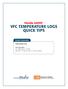 VFC Temperature Logs Quick Tips