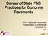Survey of State PMS Practices for Concrete Pavements