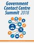 Government Contact Centre Summit 2018