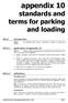 appendix 10 standards and terms for parking and loading