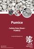 Pumice. - Safety Data Sheet - PUMICE.   tel: fax: