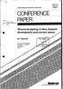 CONFERENCE PAPER ' Structural glazing in New Zealand: developmentandcurrentstatus - = a. A.F. Bennett. BUlUllNG RESEARCH ASSOClATlON OF NEW ZEALAND