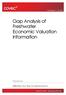 Gap Analysis of Freshwater Economic Valuation Information