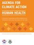 AGENDA FOR CLIMATE ACTION HUMAN HEALTH