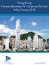 Hong Kong Human Resources & Corporate Services Salary Survey 2018